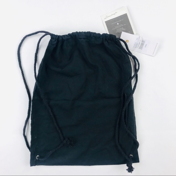 Spiritual gangster black drawstring backpack - Picture 3 of 4